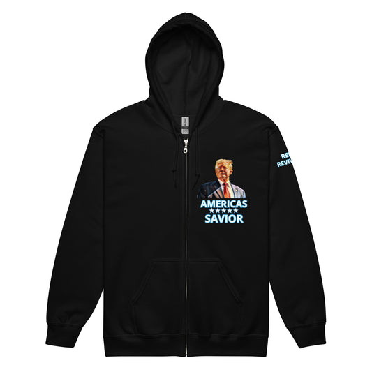 "Americas Savior" Zip Hoodie